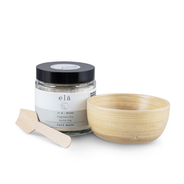 Nude No 0 Fragrance Free Kaolin Clay Face Mask Set