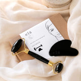 Black Obsidian Gua Sha and Roller Set