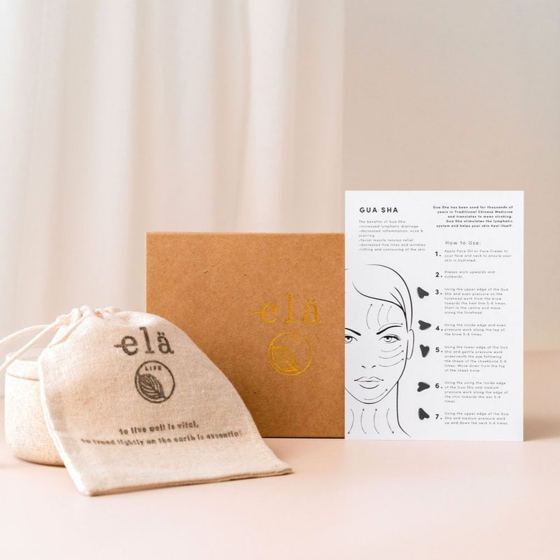 Rose Quartz Gua Sha and Roller Set