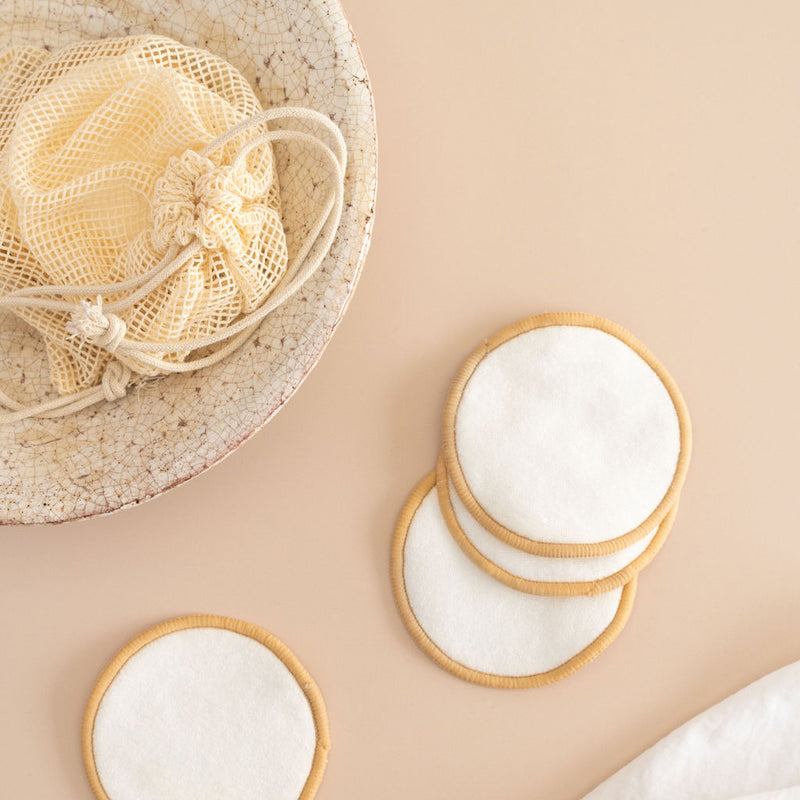 Reusable Cotton & Bamboo Skincare Pads (Pack of 7)